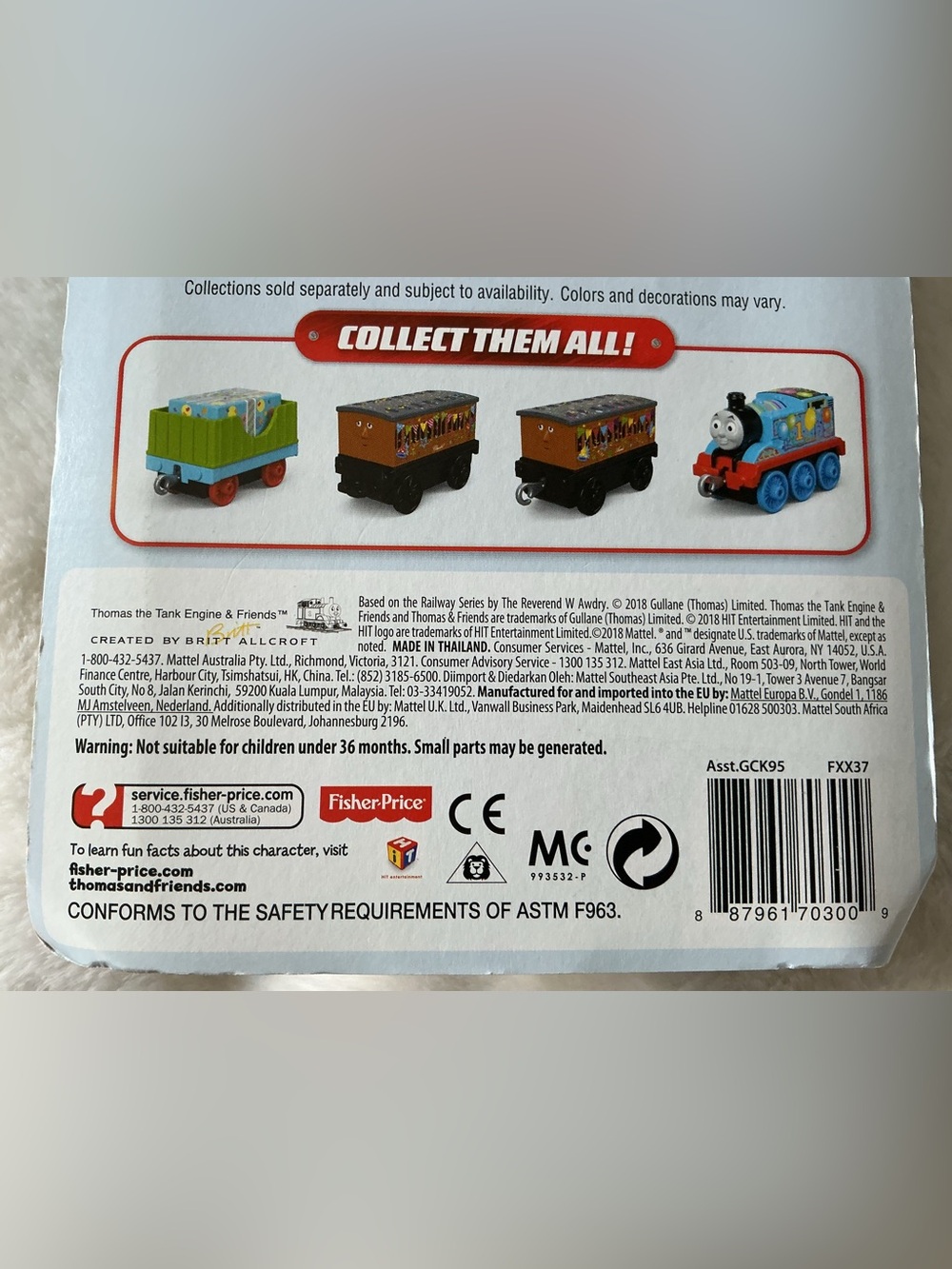 NWT 2018 Thomas Friends TrackMaster Push Along Travel With Thomas Friends 4 Pack - Picture 8 of 8